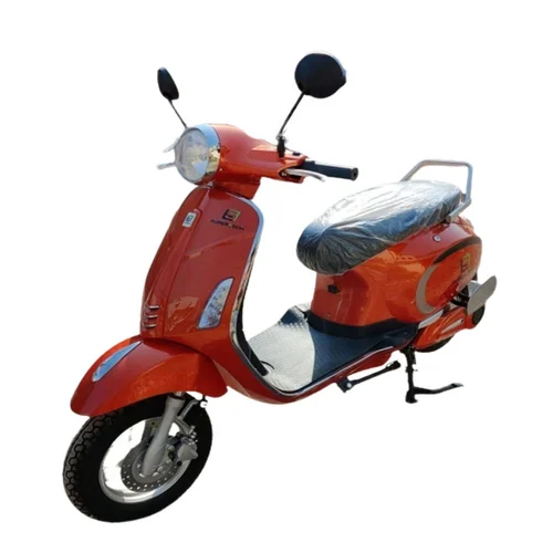 Super Tech Orange Battery Operated Scooter
