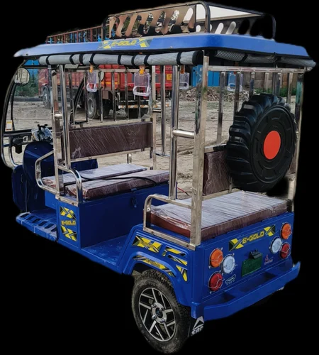SRD DLX Blue Battery Operated Rickshaw