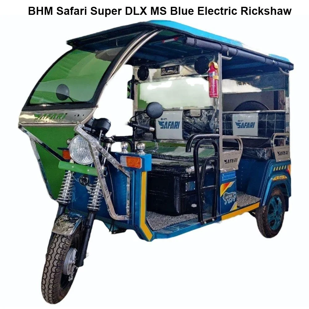 BHM Safari Super DLX MS Blue Electric Rickshaw